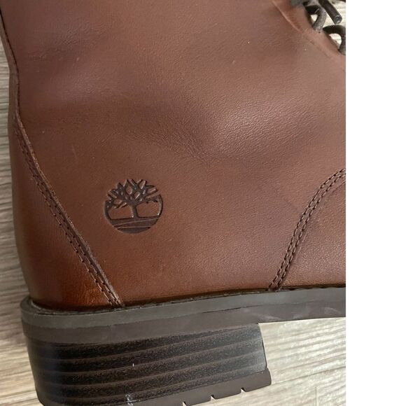 Timberland Brown Leather Mid Lace-Up Boot size 9.5 - Picture 5 of 7